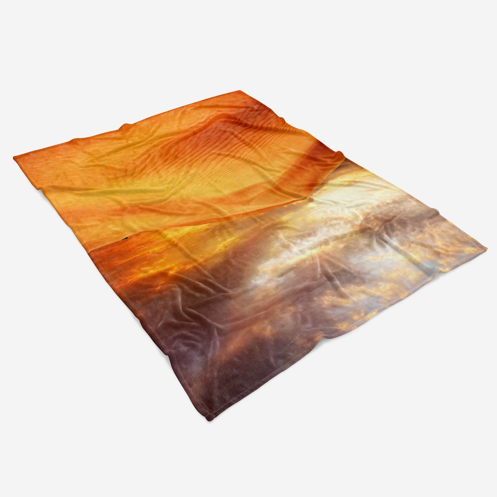 Sanddünen Hi, mit Art Saunatuch Fotomotiv Kuscheldecke Wüste (1-St), Strandhandtuch Handtuch Handtücher Handtuch Sinus Baumwolle-Polyester-Mix