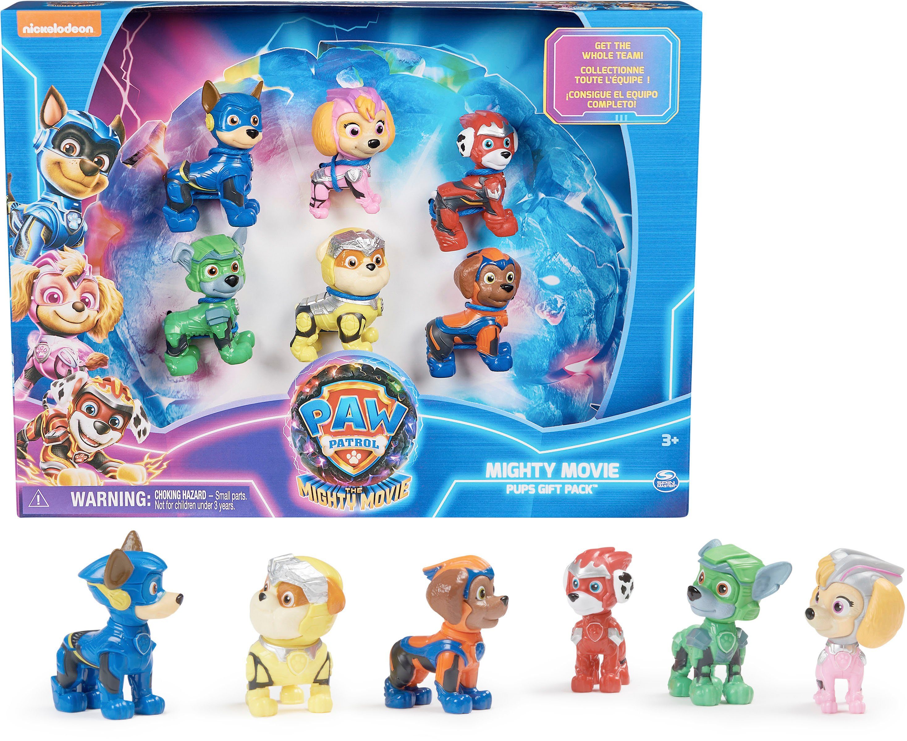 Spin Master Spielfigur Paw Patrol - Movie II - Hero Pups Geschenkset (6 Welpenfiguren), (Set)