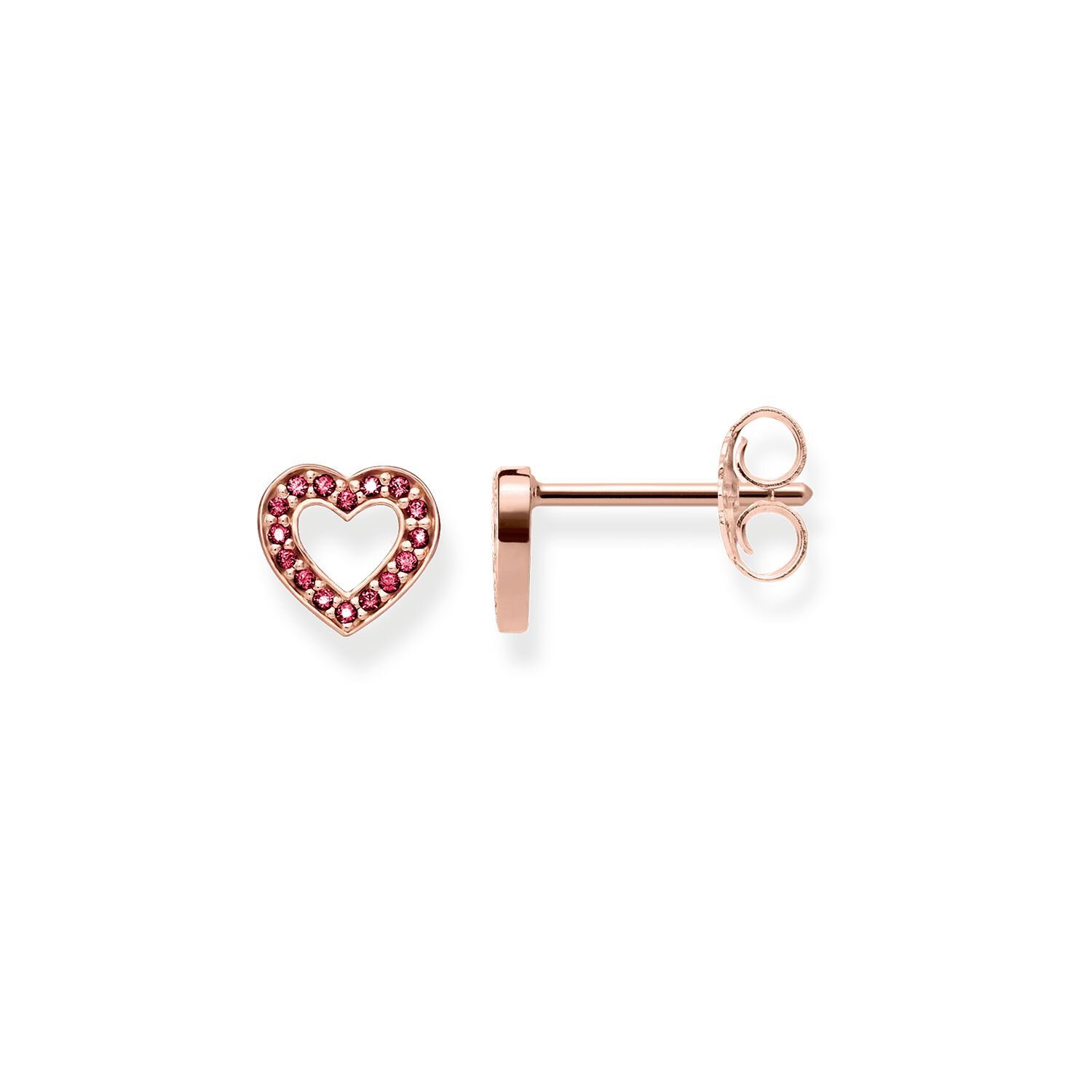 Thomas Sabo Orecchino Singolo In Argento 925 Con Due Zirconi - Mono Orecchino Charm Club Da Abbinare - Regalo - 4