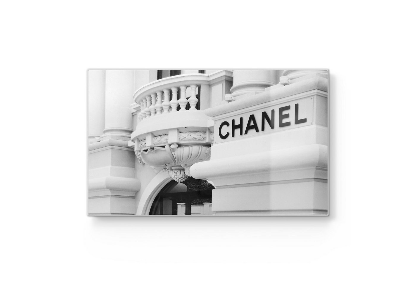 DEQORI Schneidebrett 'Chanel Eleganz', Glas, Platte Frühstücksbrett Schneideplatte
