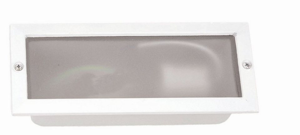 Licht-Erlebnisse Einbauleuchte MIDO, ohne Leuchtmittel, Einbauleuchte außen  IP44 Aluminium E27 in Weiß Terrasse Einbaustrahler