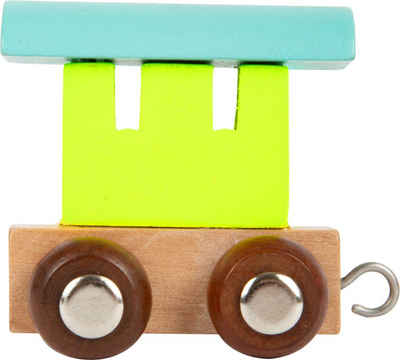 Small Foot Spielzeug-Zug Buchstabenzug Namenszug Waggon bunt, Holz, (Set, 1-tlg., 1), Einzigartiges Design, Made in Germany