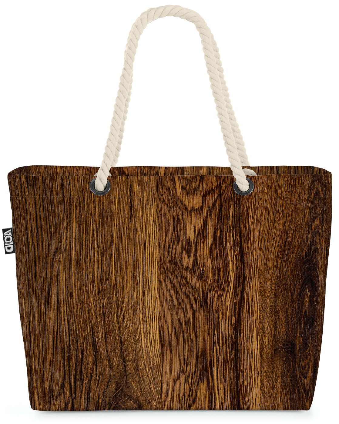 VOID Strandtasche (1-tlg), Holz Oberfläche Beach Bag plank muster textur Landhaus Baum Natur Garten timber