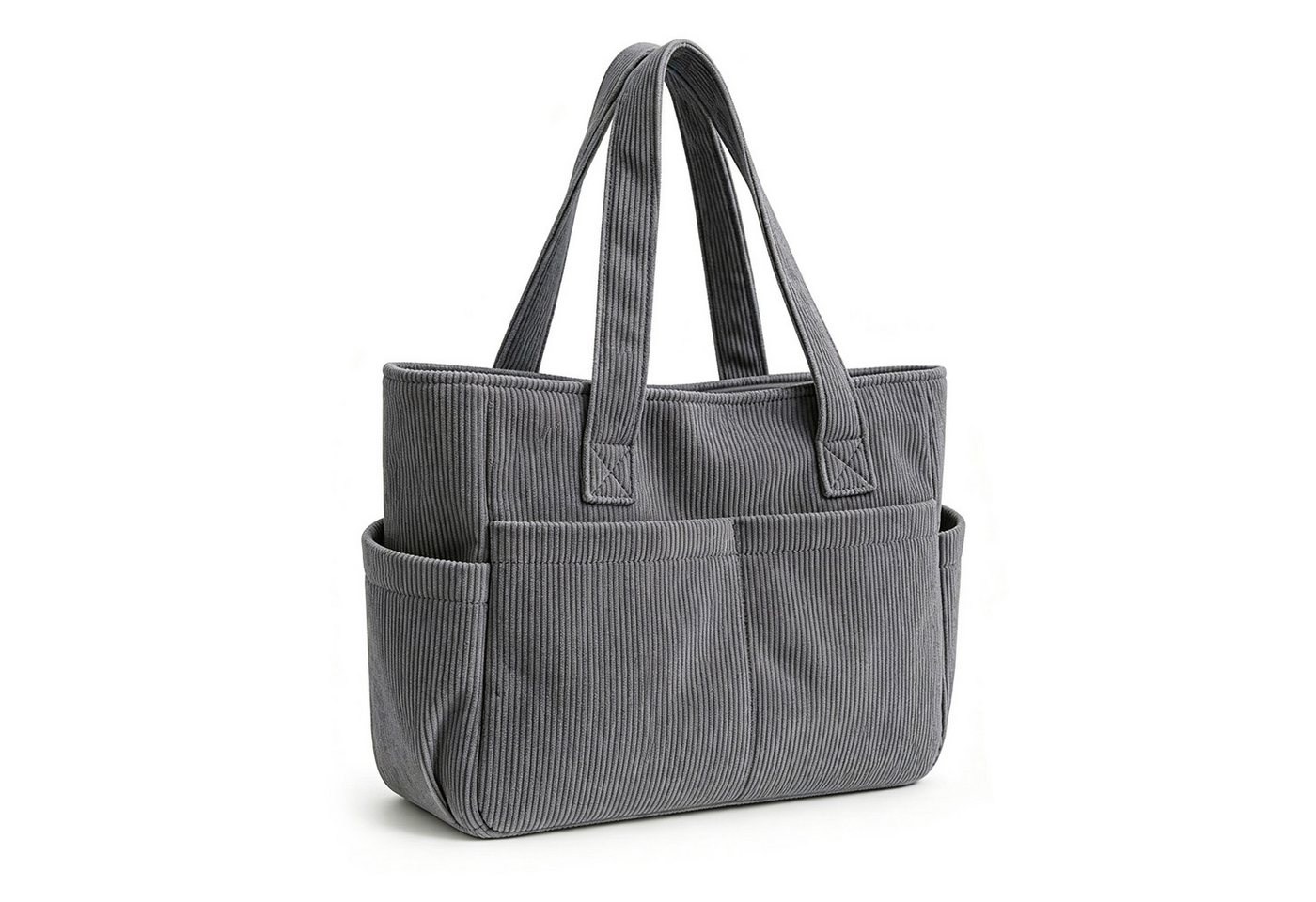 nsihing Schultertasche Damen-Cord-Schultertasche, große Tote-Bag Einkaufstasche/Handtasche, Faltbare Umhängetasche für Arbeit, Schule, Fitnessstudio und Reisen