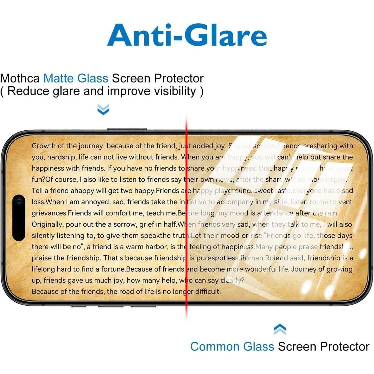 LuxusKollektion Displayschutzglas Schutzfolie Panzerglas 9H Matt Kameraschutz iPhone 17 Pro Max-6.9 Inch, 1 Stück – Bild 3 von 5