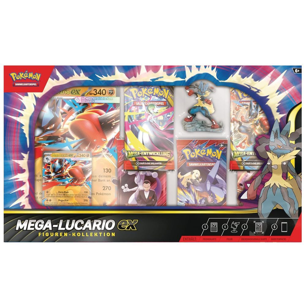 POKÉMON Sammelkarte Mega-Lucario Figuren-Kollektion Pokemon Sammel-Karten deutsch