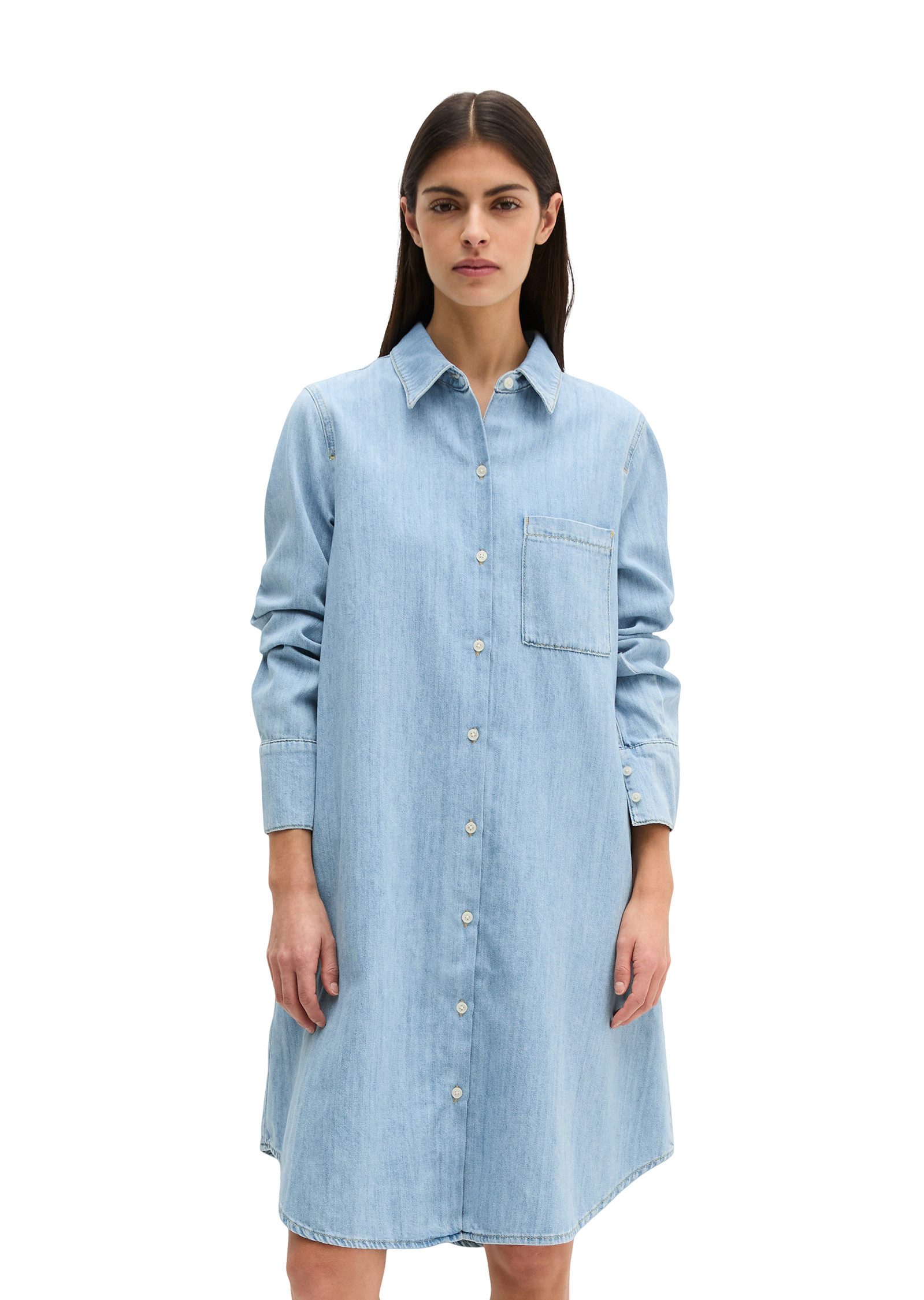 Marc O'Polo Jeanskleid A-Shape aus fließendem Organic Cotton günstig online kaufen