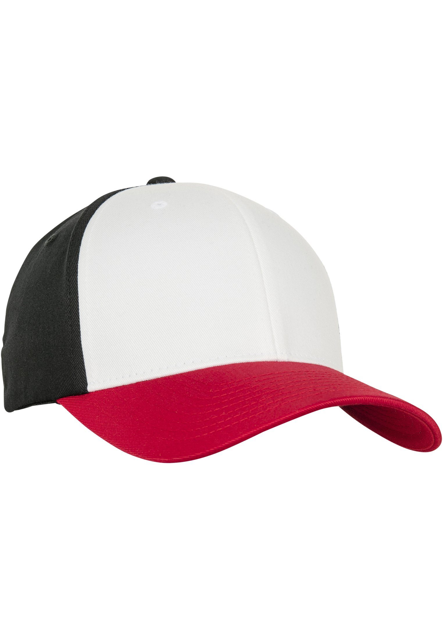 Flexfit Flex Cap 3-Tone red/white/black Flexfit Accessoires