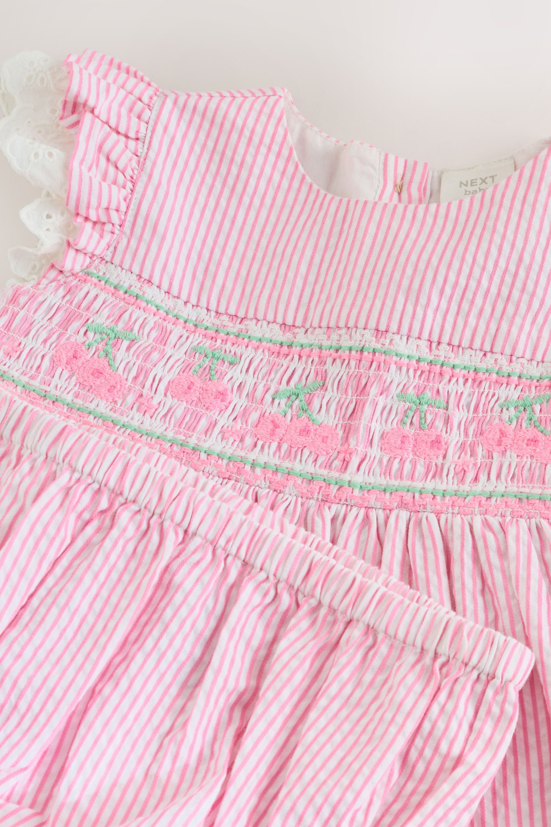 Next Blusenkleid Gewebtes Baby-Kleid und Höschen im 2er-Set (2-tlg)