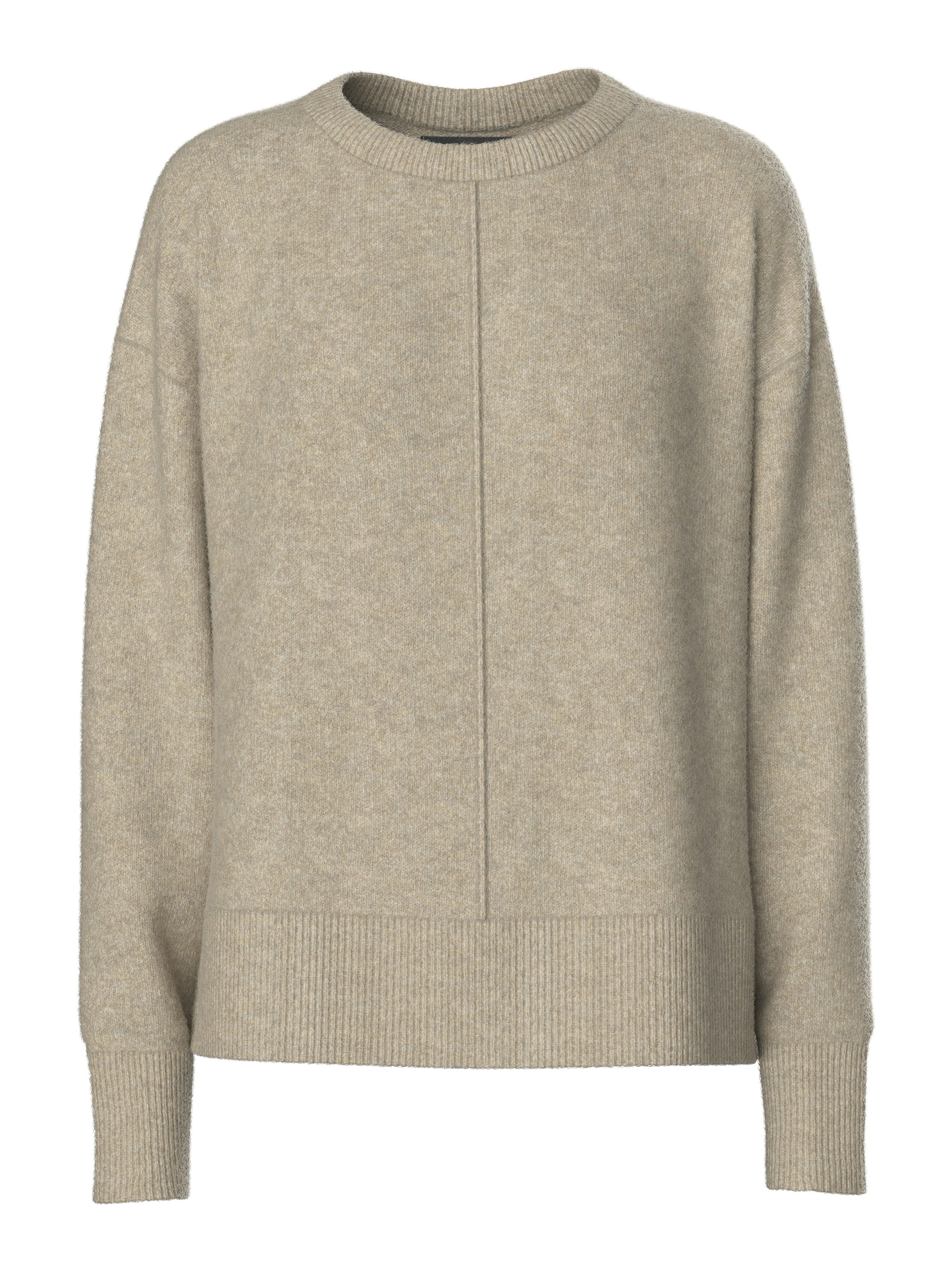 Strickpullover PCMALOU LS O-NECK CUTLINE KNIT NOOS BC