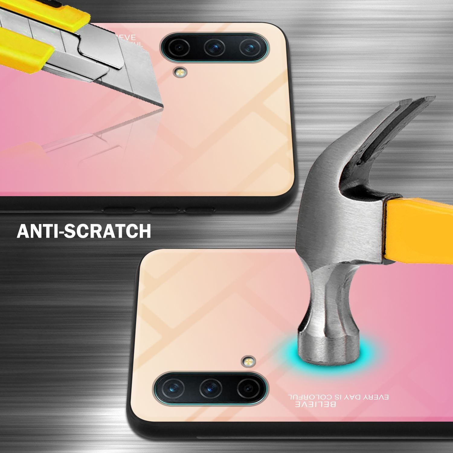 Cadorabo Handyhülle für OnePlus Nord CE 5G Hülle OnePlus Nord CE 5G, Robustes Hard Case - Handy Schutzhülle - Hülle - Back Cover Bumper