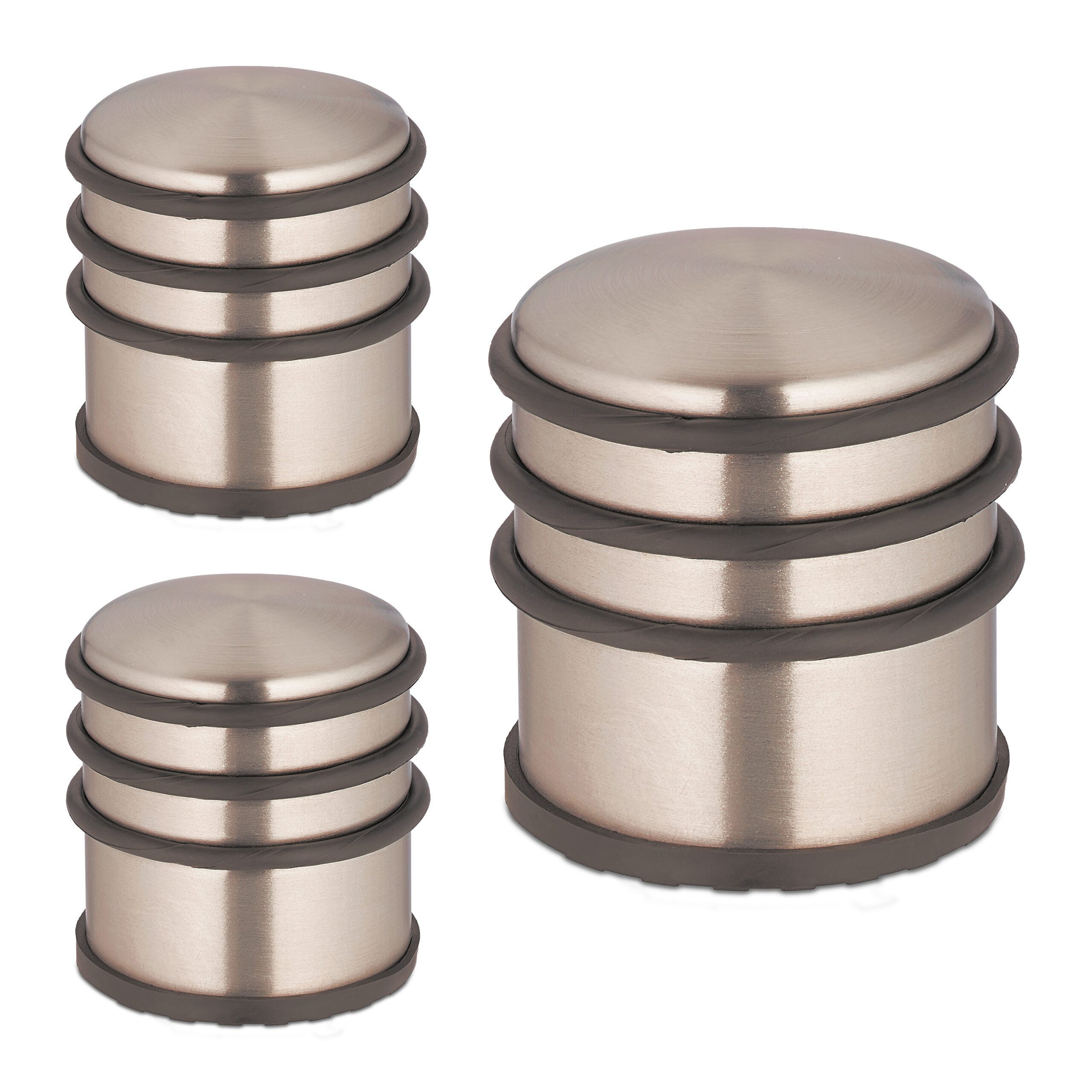 Bodentürstopper 3x Edelstahl Türstopper in Bronze