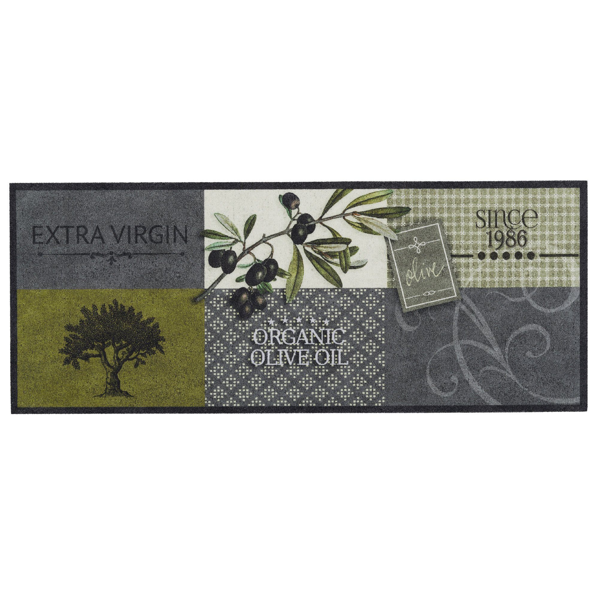 Pergamon Küchenläufer Küchenläufer Teppich Trendy Olives, günstig online kaufen
