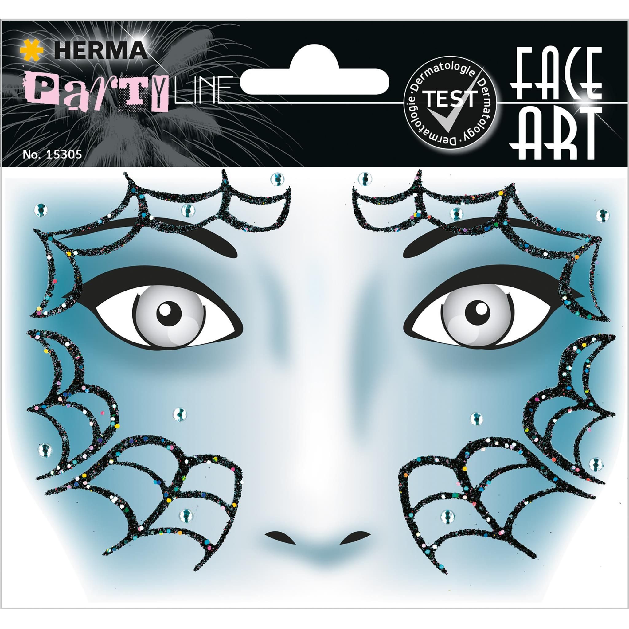 HERMA Sticker Herma Sticker FACE ART Spider 1 Bl