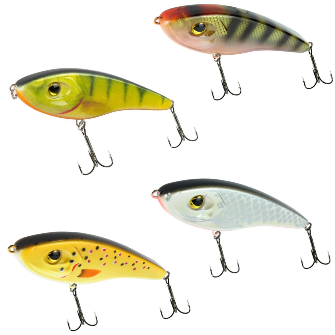 Kunstköder 4 Seika Pro Wobbler Sendai 11,5cm 32g - Köderset