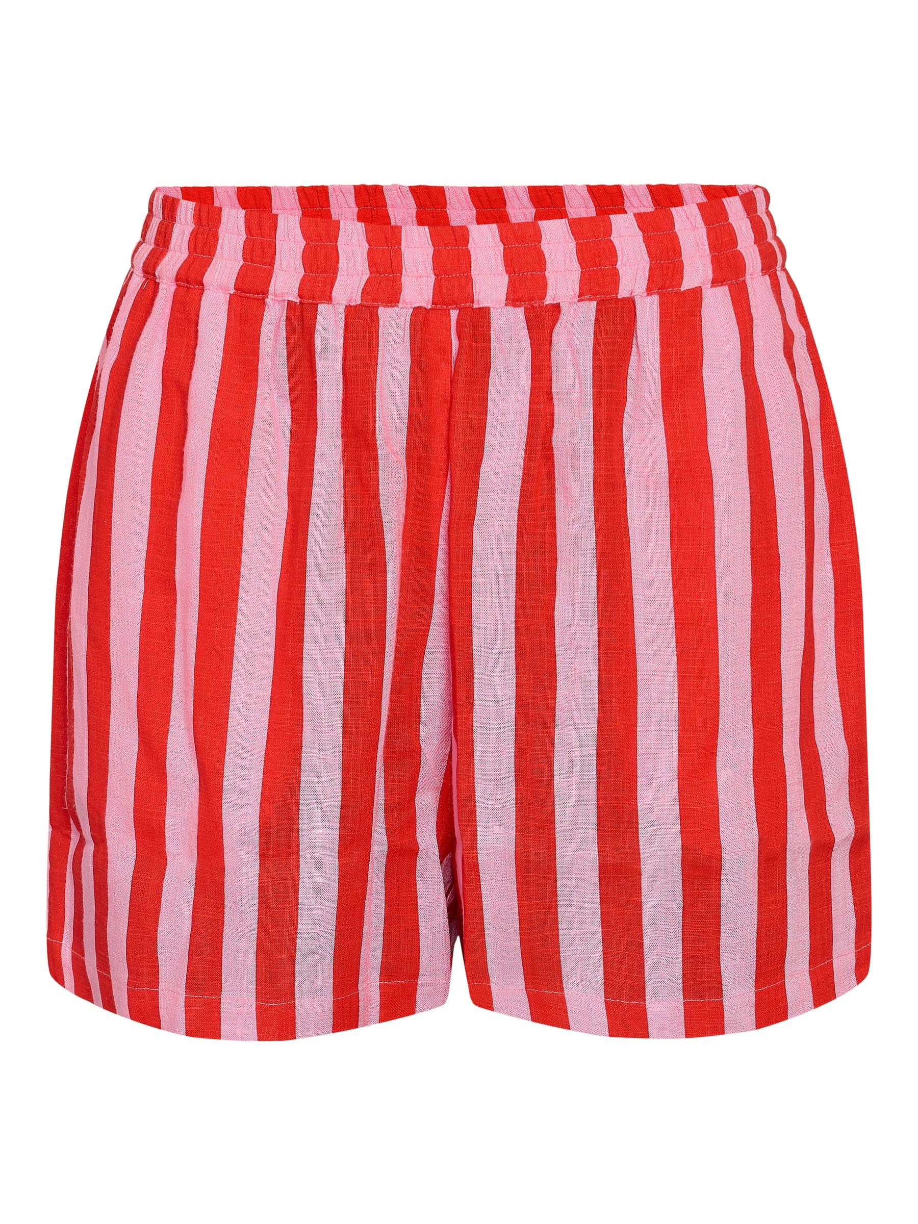 Noisy may Shorts Modern Regular Fit Elastischer Bund Gestreift Casual (1-tlg) NMLEILANI HW SHORTS WVN NOOS
