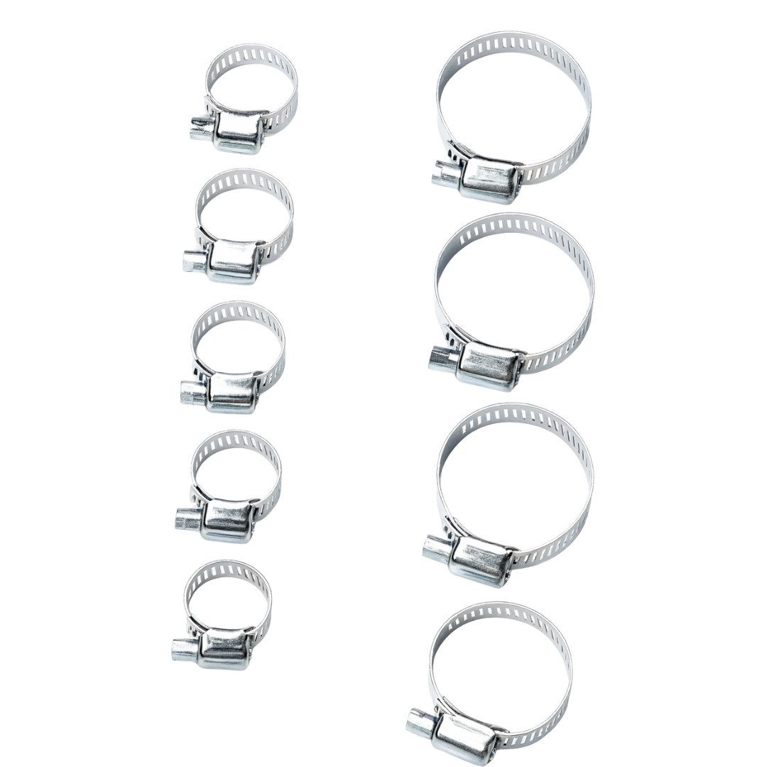 BENSON Schlauchschelle 10x Schlauchschellen Set Edelstahl 17-32mm Schlauchklemmen, (Set, 10-St), 10-teilig, Edelstahl