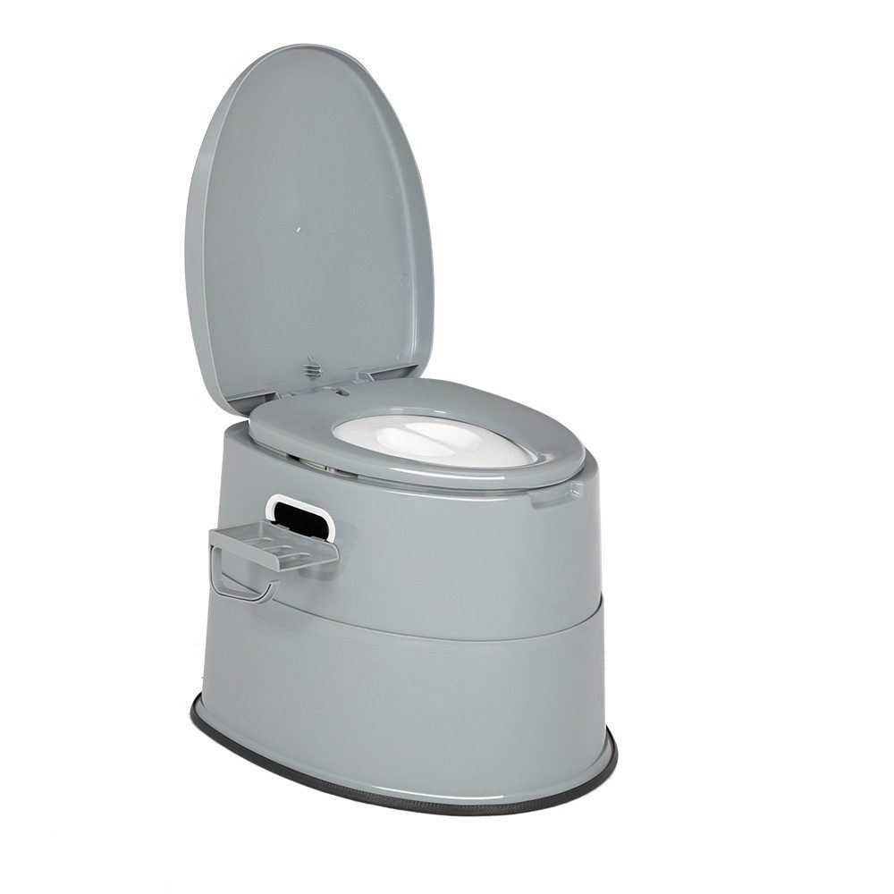 Bonnlo Campingtoilette tragbar, mobile Toilette mit Sitz, Deckel und Toilettenpapierhalter, (1-St), Leicht, stabil, multifunktional & leicht zu reinigen