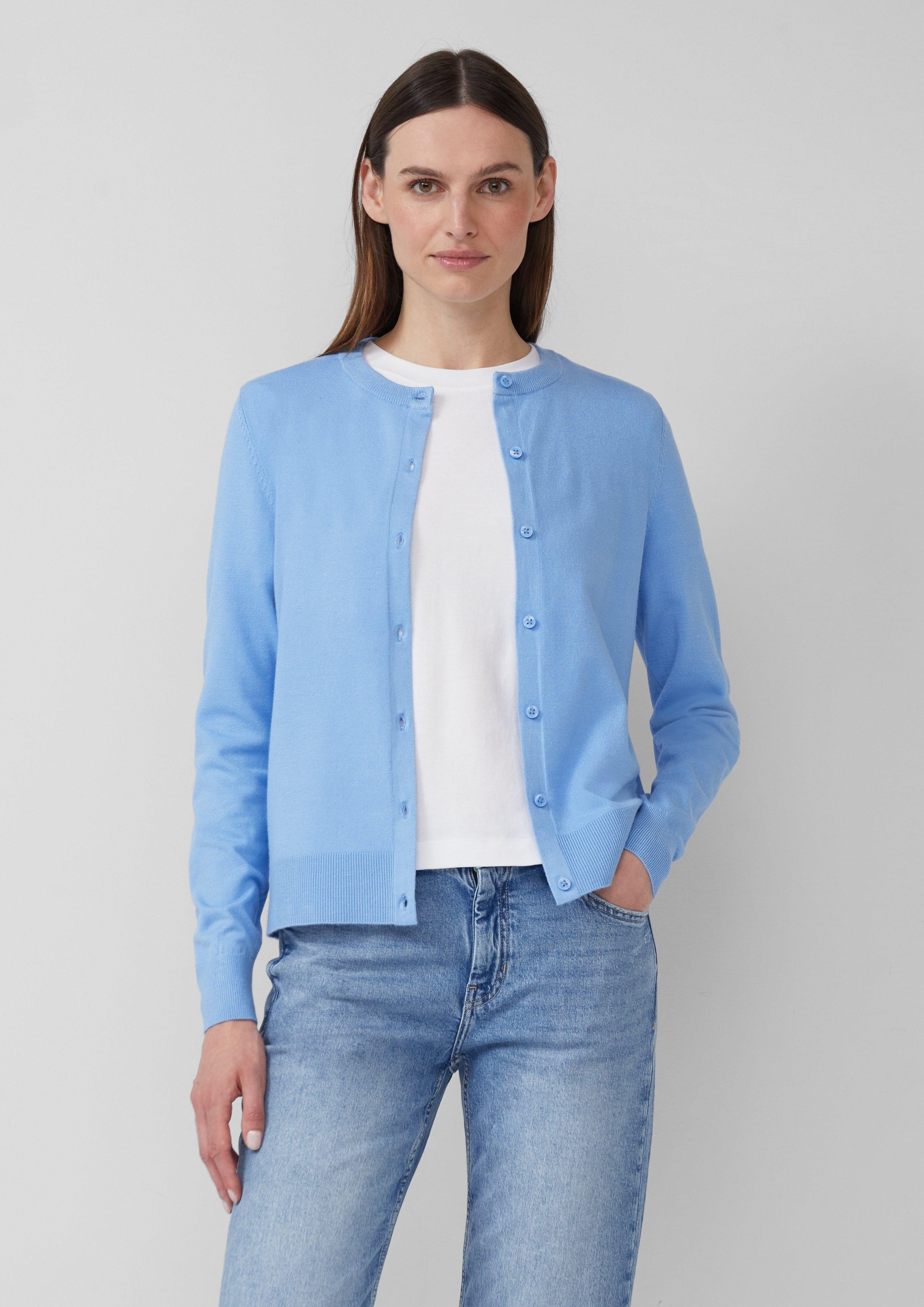 s.Oliver Strickjacke Feinstrickcardigan aus Viskosemix