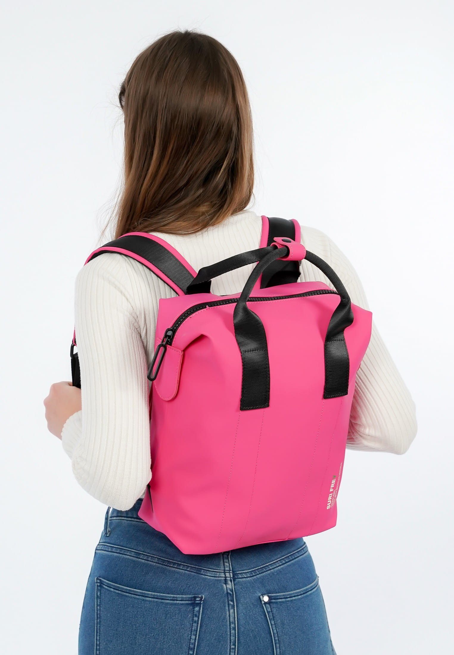 Jenny, SFY Label Cityrucksack Damen Green SURI FREY Für SURI 670 pink