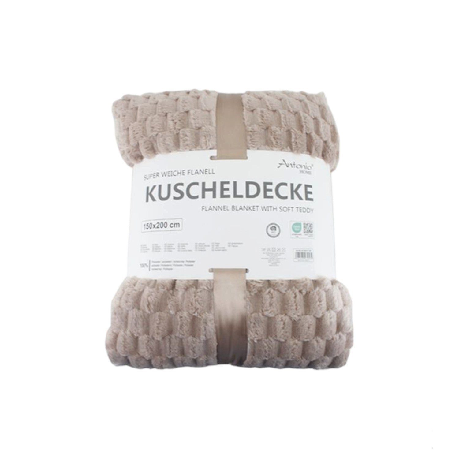 Wohndecke Premium Kuscheldecke » Waffeloptik Wohndecke, günstig online kaufen