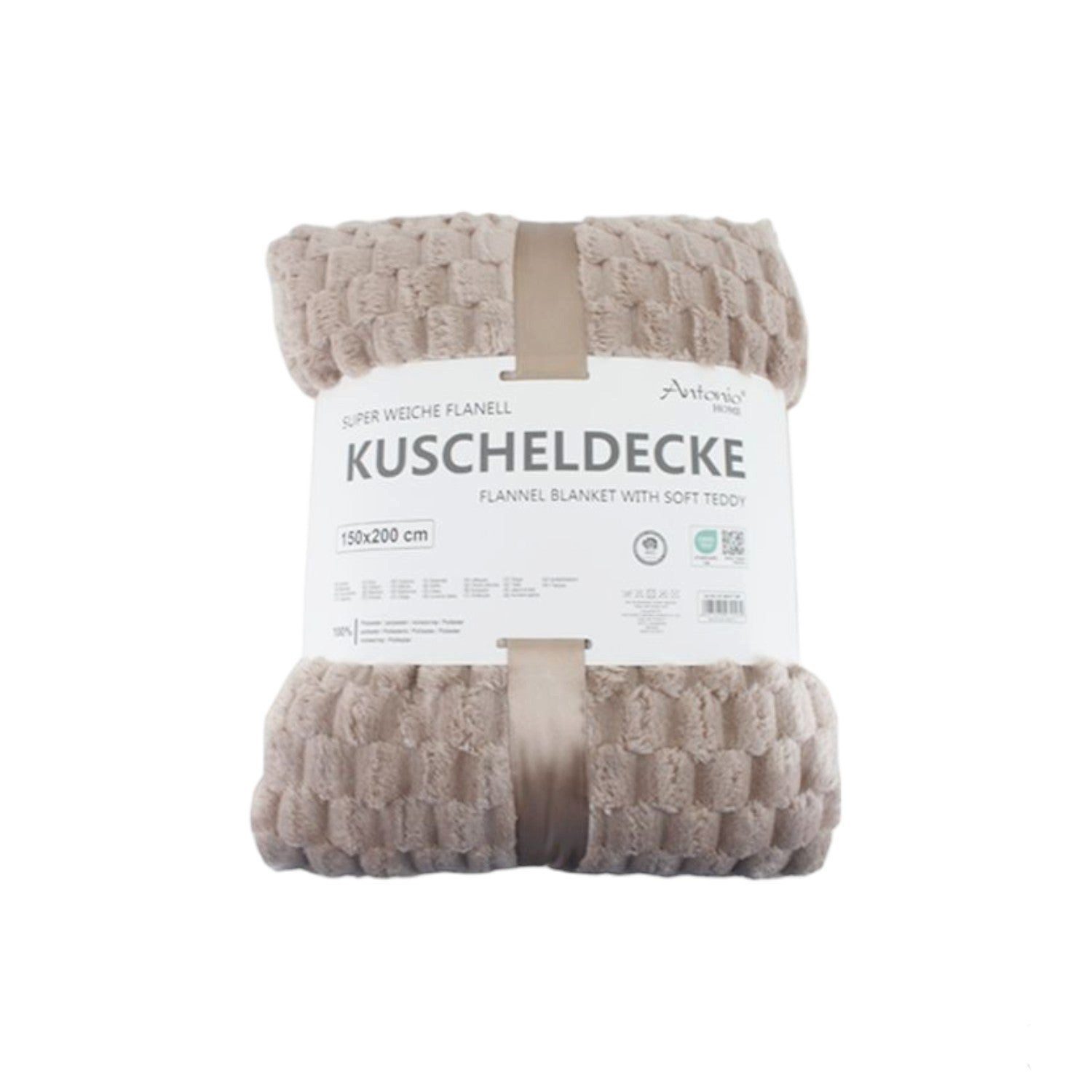 Wohndecke Kuscheldecke in Waffeloptik, Antonio, Extra groß und flauschig