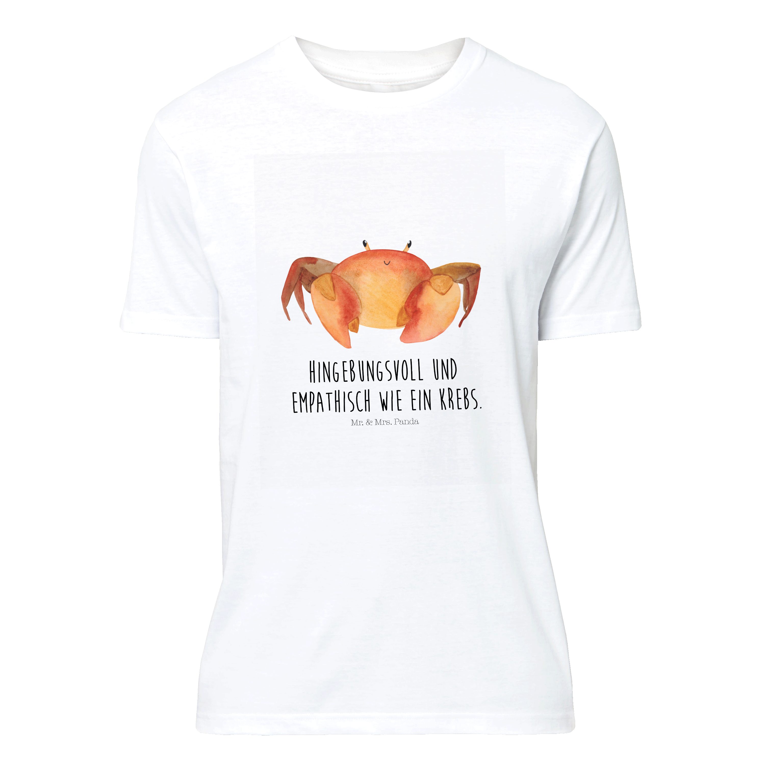 T-Shirt Sternzeichen Krebs - Weiß - Geschenk, T-Shirt mit Spruch, Geschenk Me