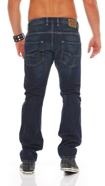 Diesel 5-Pocket-Jeans Diesel Herren Jeans - KROOLEY 0R0LM 5 Pocket Style, Dark Wash, Länge: inch 32