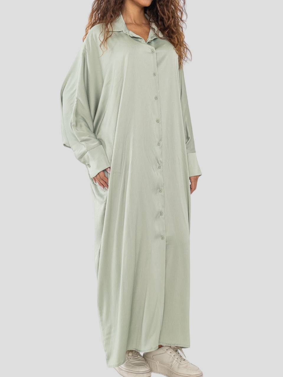 Aymasal Maxikleid Oversized Hemdkleid LATIFA Hemdblusenkleid günstig online kaufen