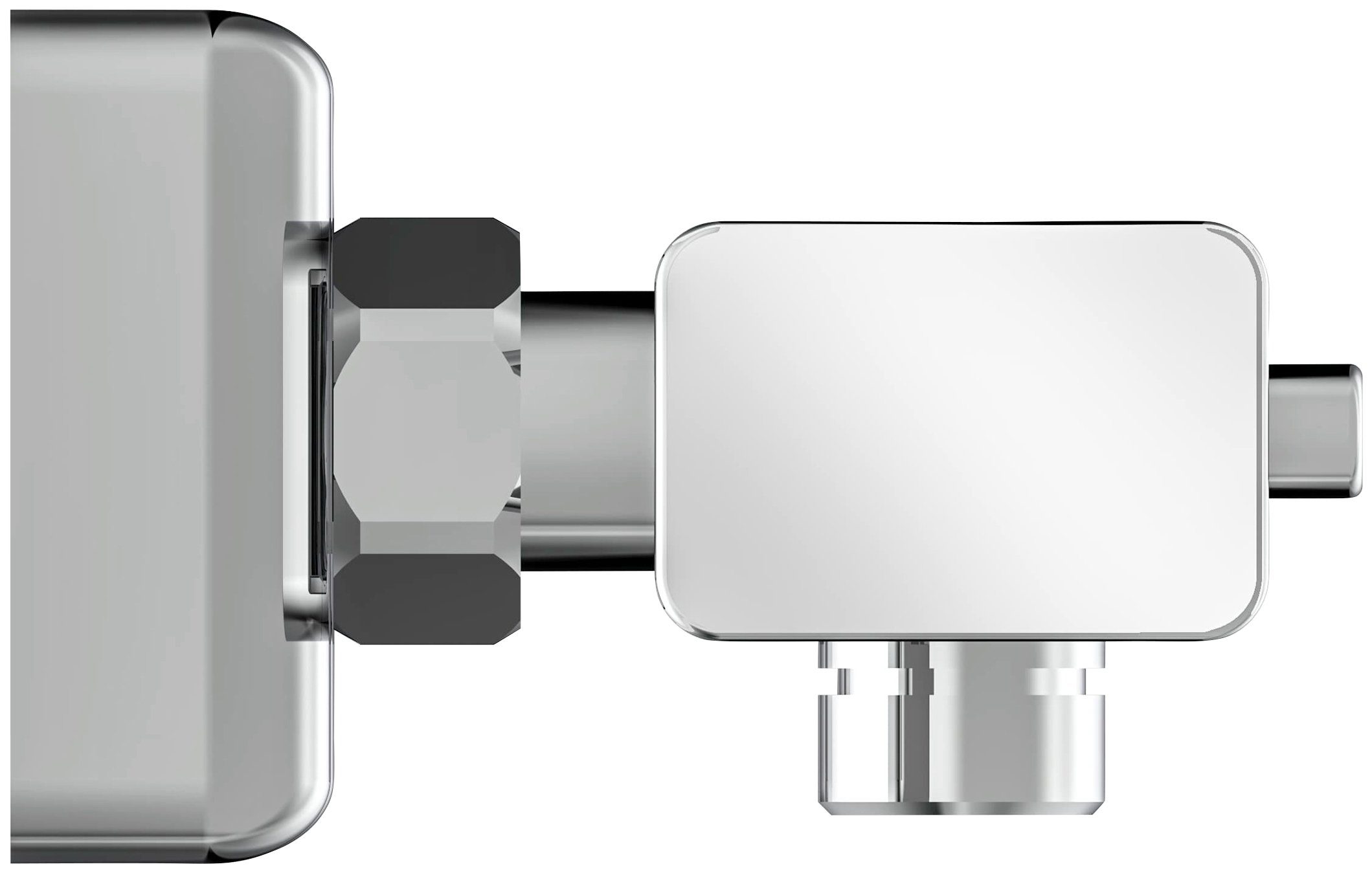 Mischbatterie Schütte Signo Dusche, mit Thermostat, Duscharmatur Chrom in Duschthermostat