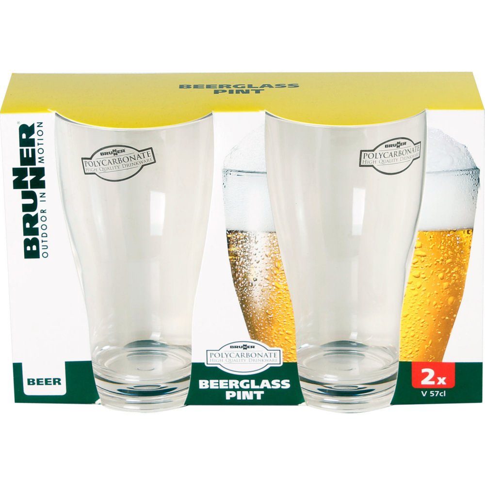 BRUNNER Single Geschirr-Set Set Beerglass Polycarbonat Pint