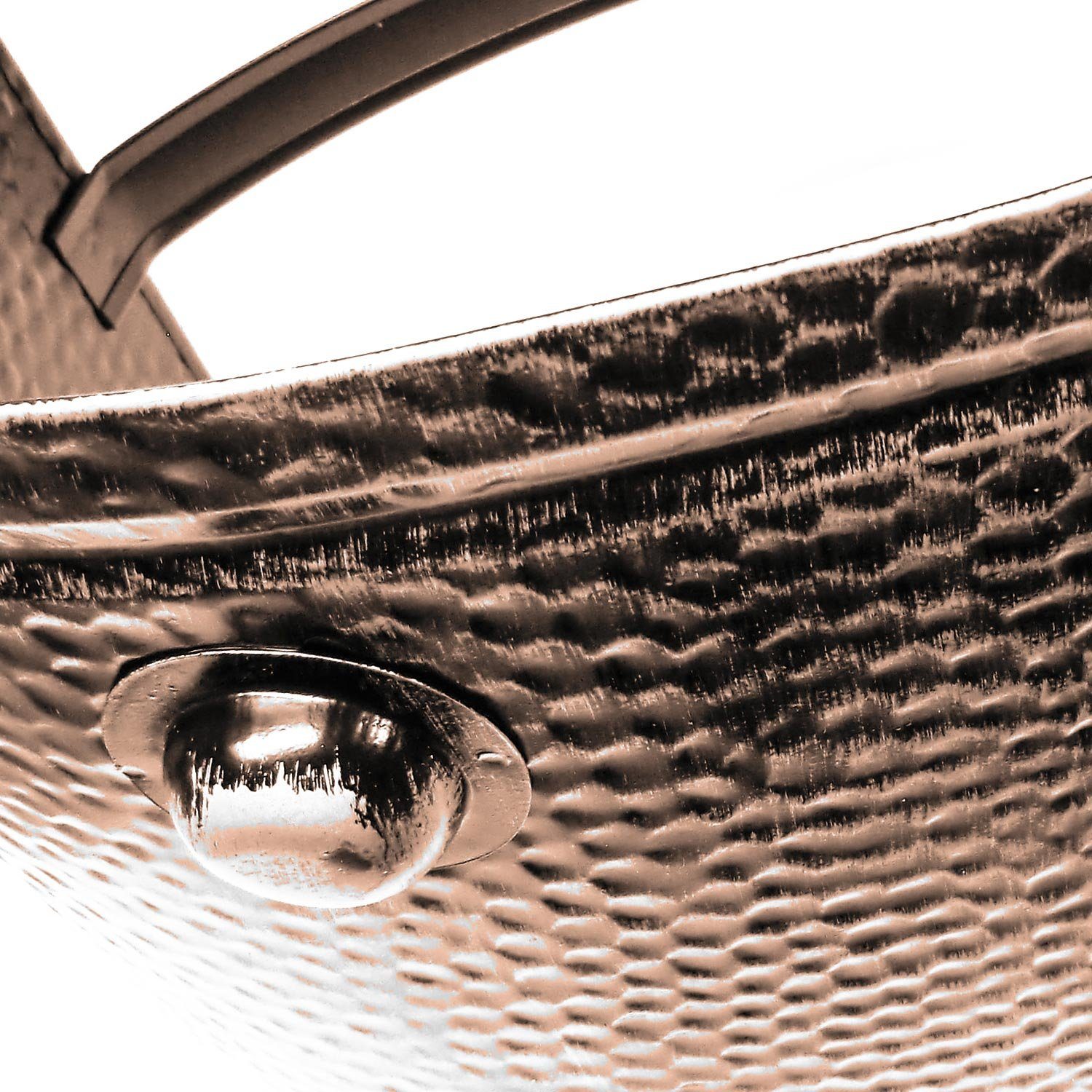 Landshop24 Kaminholzkorb Holzträger Kaminkorb Holztrage kupfer-schwarz günstig online kaufen