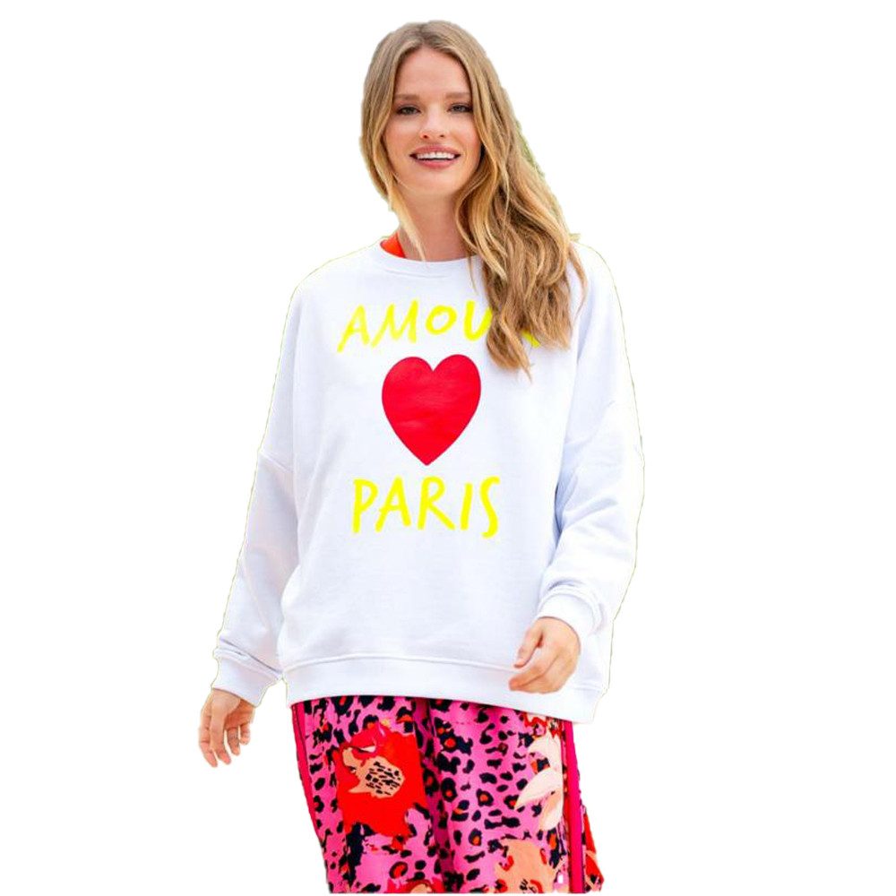 Miss Goodlife Sweatshirt Miss Goodlife MG11160 Amour Paris Swatshirt, weiss