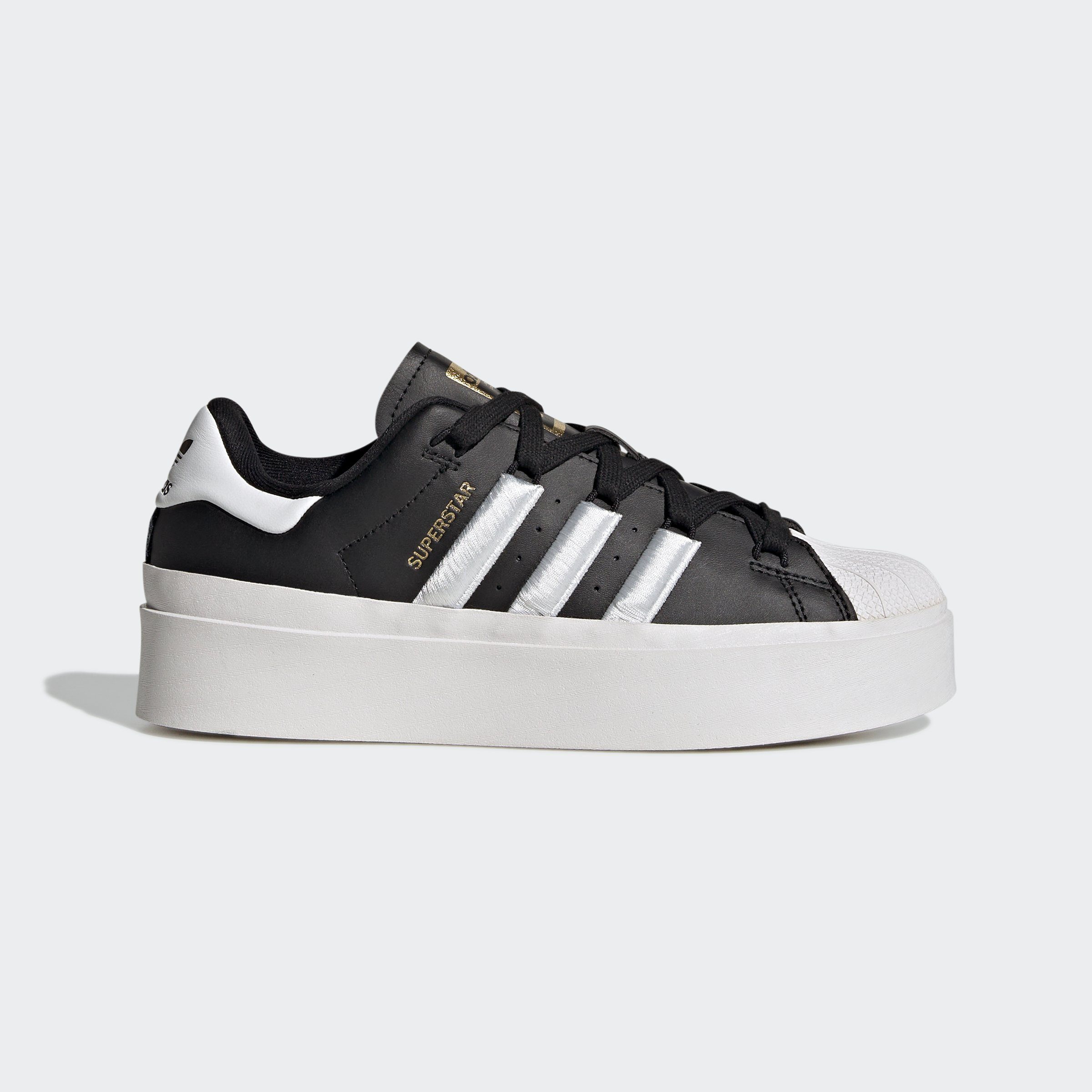 adidas Originals SUPERSTAR BONEGA Black Gold / Core White Metallic Sneaker / Cloud