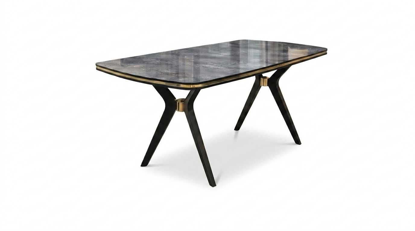 JVmoebel Esstisch Esstisch Stil modern schwarz rechteckig Esszimmer komfortabel (1-St., 1-tlg)