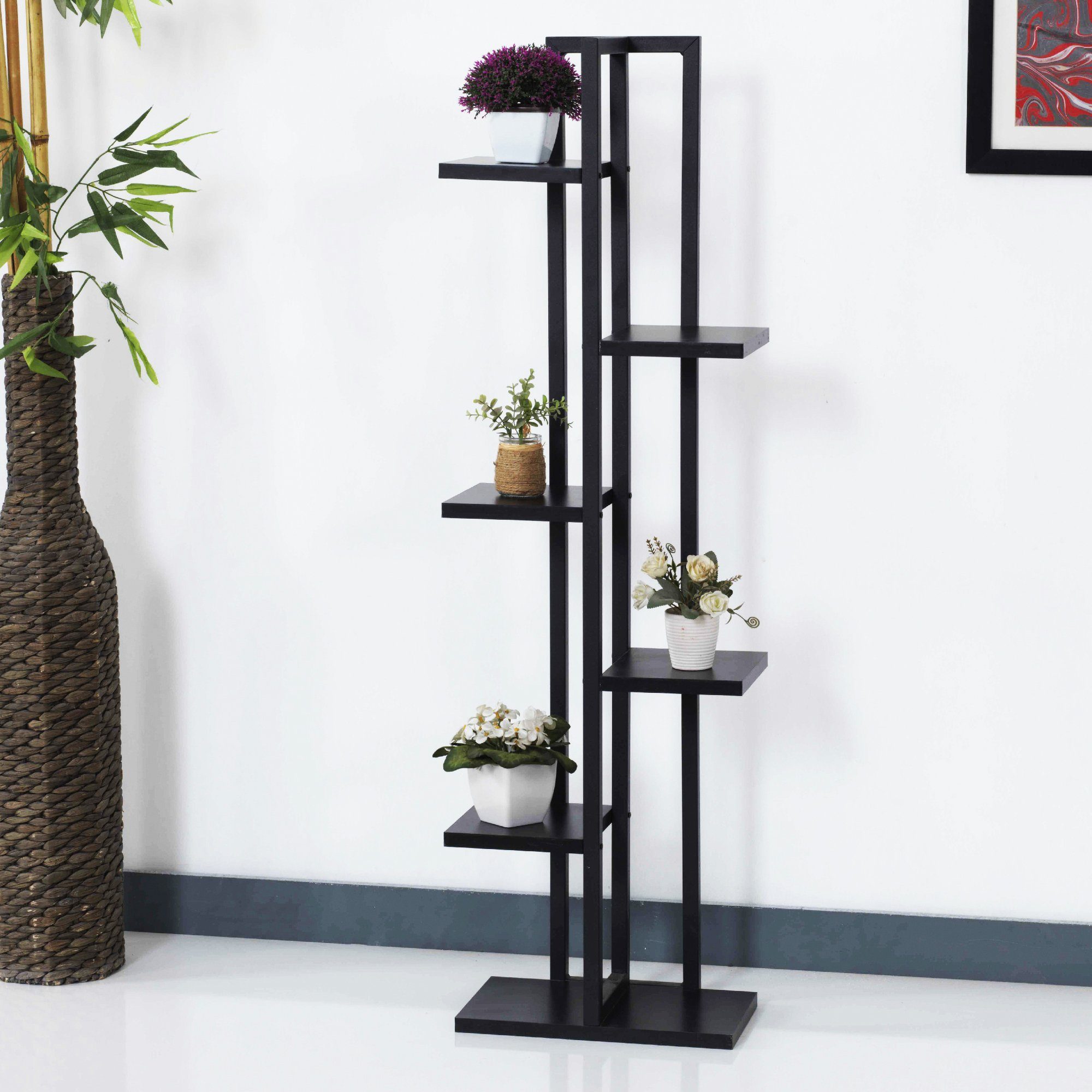 en.casa Standregal, Tohmajärvi Blumenregal 6 Ebenen, günstig online kaufen