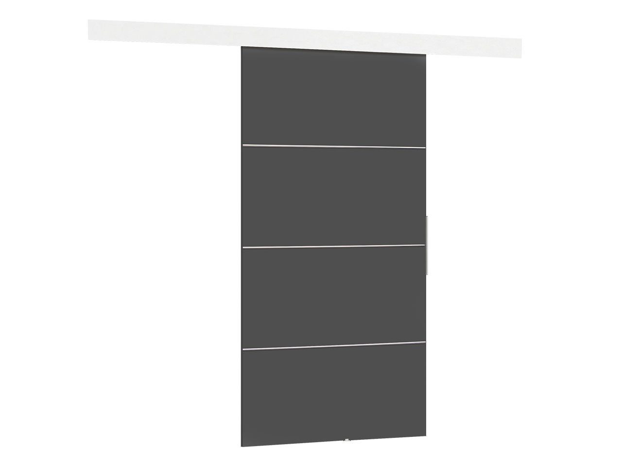 MIRJAN24 Schiebetür Malibu Plus (Tür universell Links / Rechts), Metallkugellagerschiebesystem, 76/86/96/106 cm, Aluminiumgriffe
