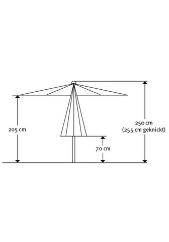 Schneider Schirme skėtis paviesinei Porto LxB: 300x200 cm Stahl/Polyester
