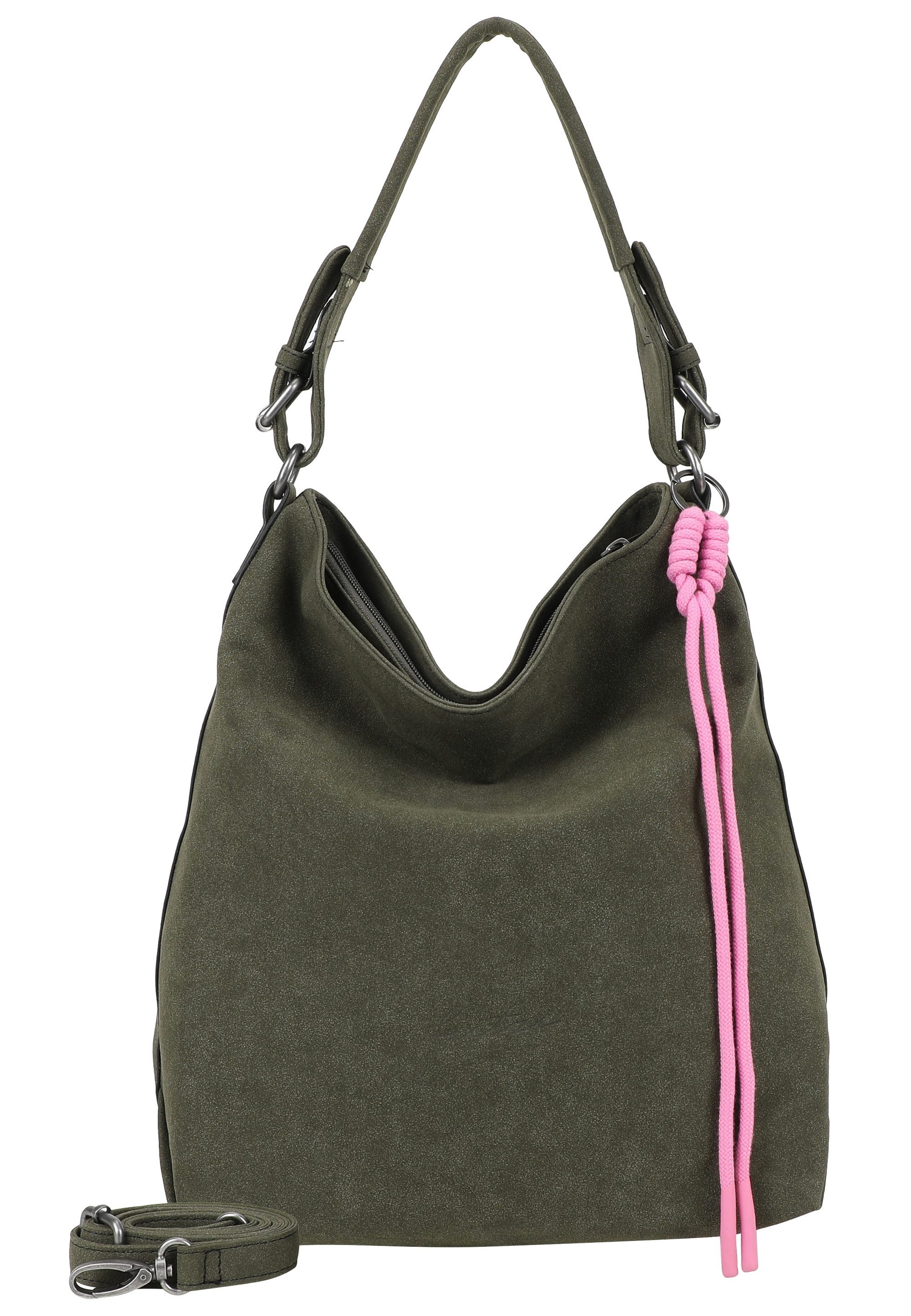 Fritzi aus Preußen Schultertasche Jacky Black, mit Reißverschluss