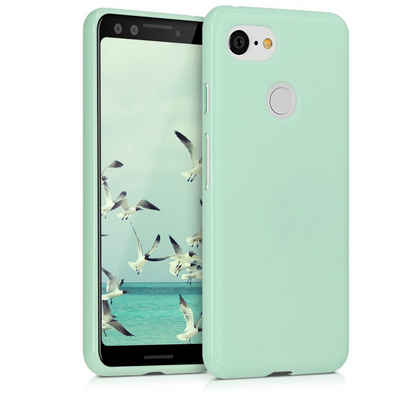 kwmobile Handyhülle Hülle für Google Pixel 3, Hülle Silikon - Soft Handyhülle - Handy Case Cover - Mintgrün matt