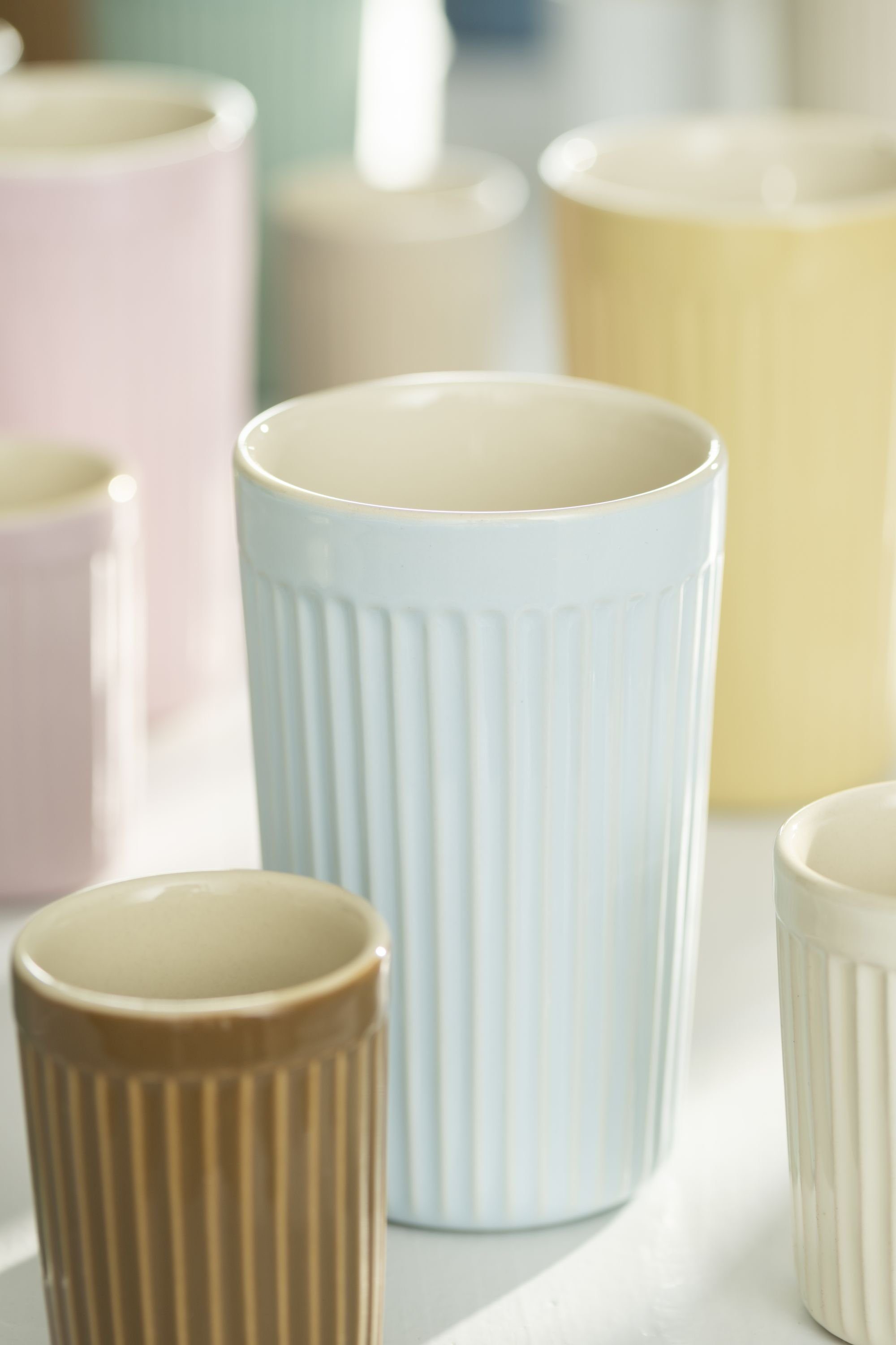Ib Laursen Becher Farbauswahl - Ib Laursen Cafe Latte Becher Mynte 375ml 2030 Farbe:, Keramik