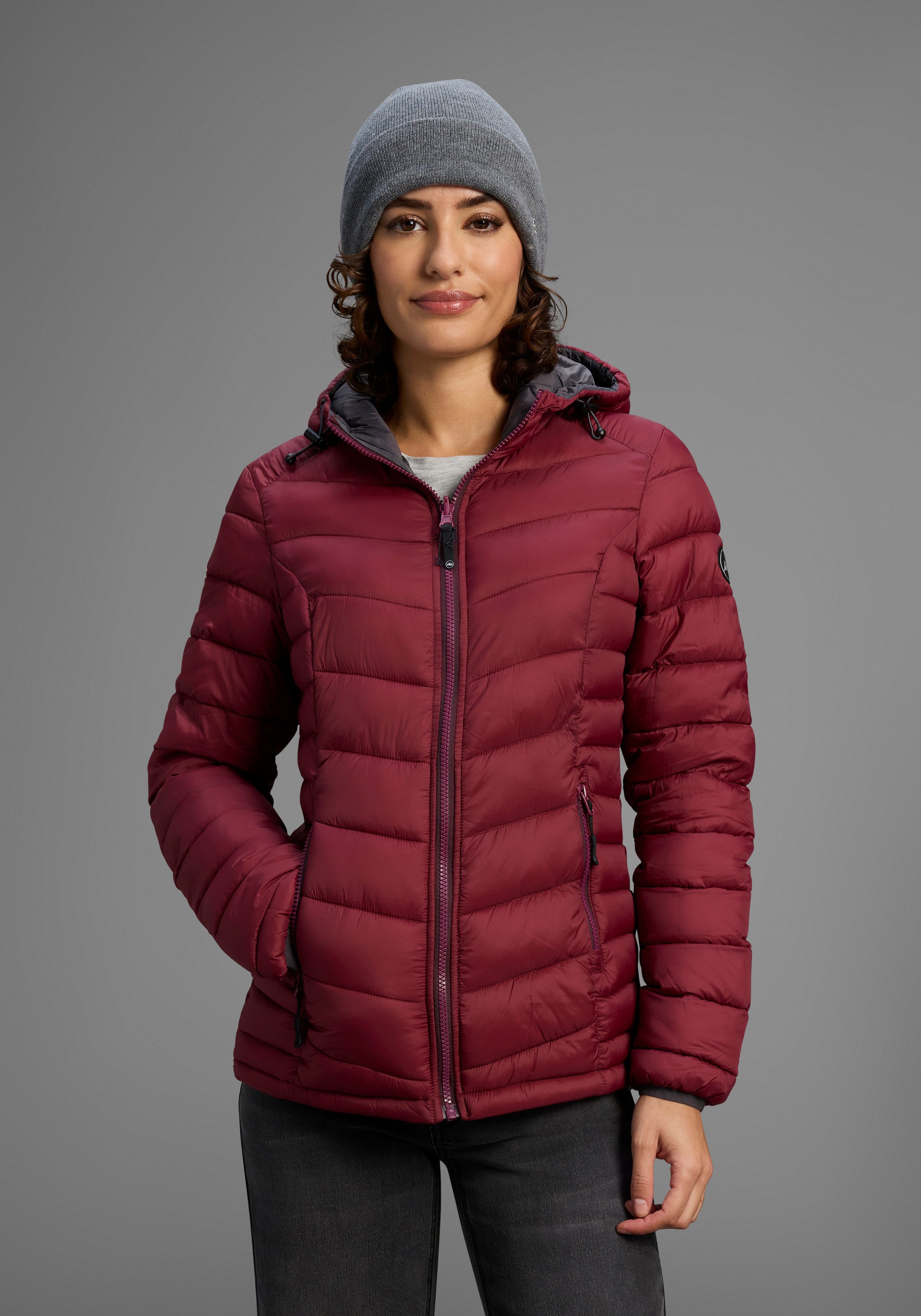 Polarino Steppjacke Übergangsjacke für kühle Tage, aus leichtem Webmaterial
