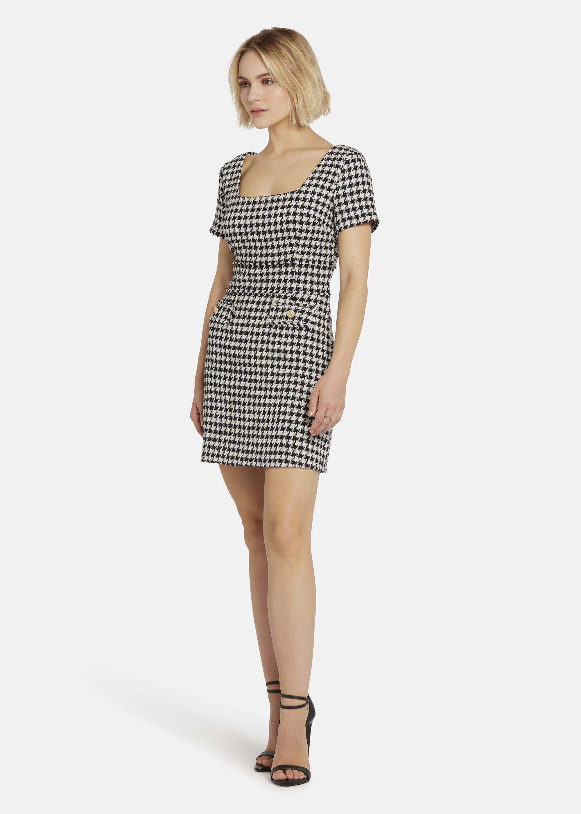Nicowa A-Linien-Kleid VANTREA (1-tlg) aus italienischem Boucle-Stoff