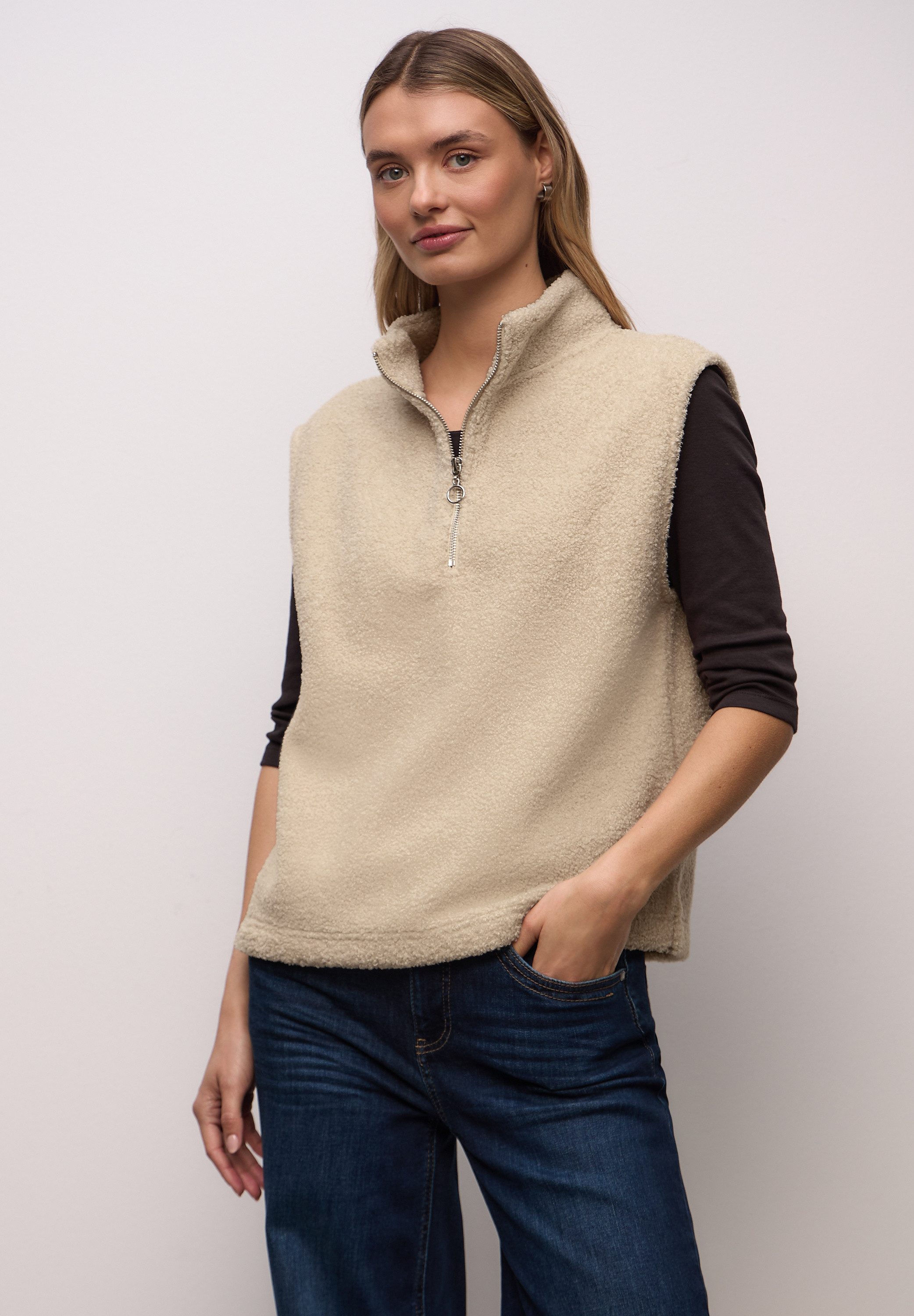 STREET ONE Pullunder mit Zipper