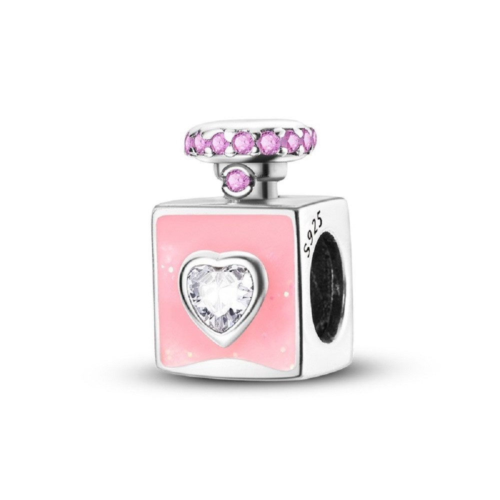 PANDACHARMS Bead LOVE Parfum Flakon Charm für Charm Armband, 925er Silber, Zirkonia