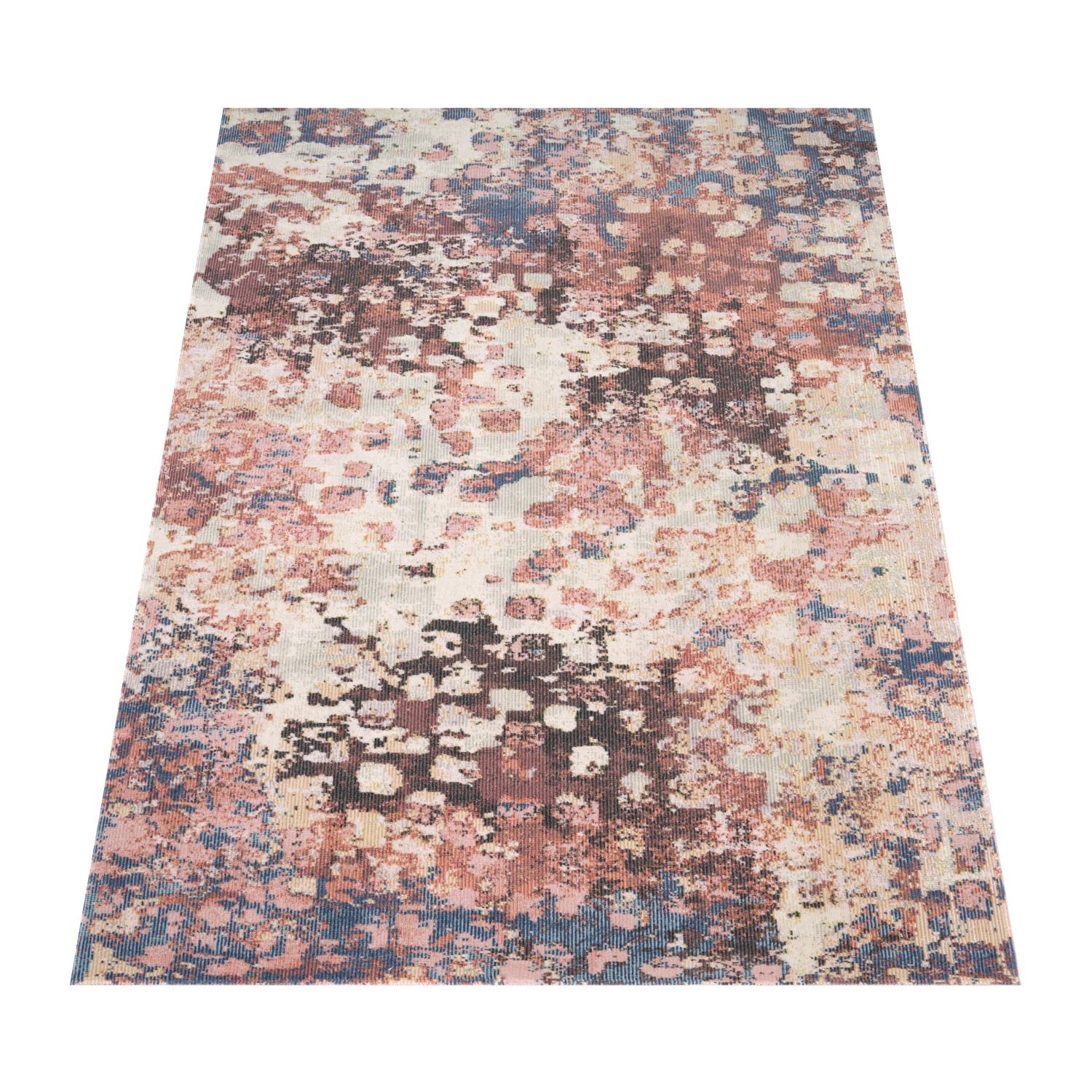 KADIMA DESIGN Outdoorteppich Abstrakt Balkon, Terrasse schmutzabweisend Outdoor Teppich, Läufer, Höhe: 8 mm, Florhöhe: 4 mm, 100% Polypropylen, Läufer, 60x100cm, Mehrfarbig