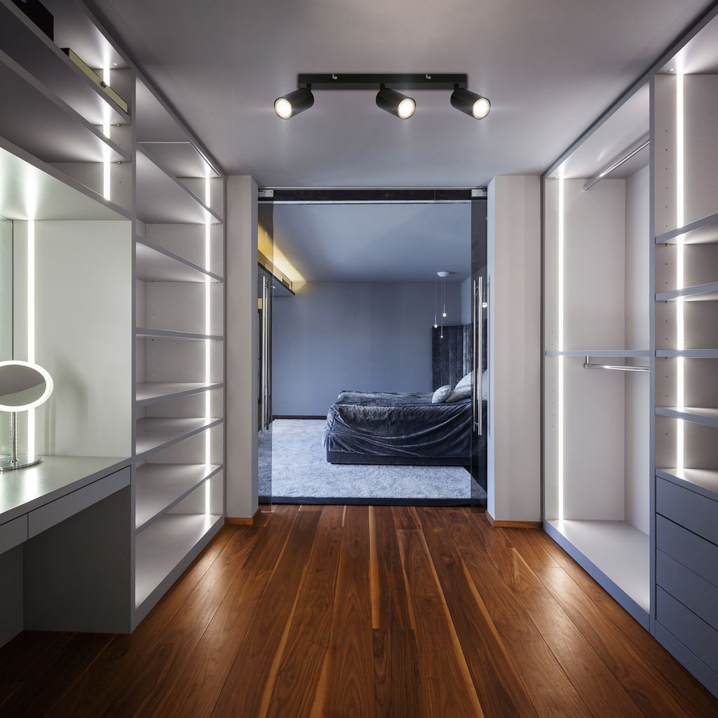 B.K.Licht LED Deckenspot BKL1631, LED wechselbar, 2700K - Extra-Warmweiß, Deckenleuchte 44 cm Schwarz je 2W, je 450lm GU10 Wohnzimmer Flur