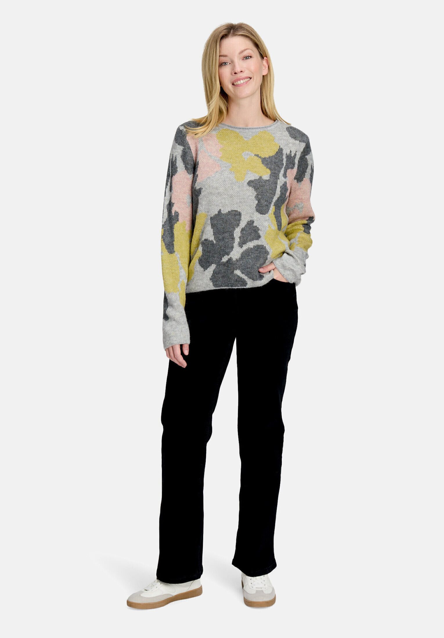 Betty Barclay Strickpullover Damen mit Jacquard (1-tlg)