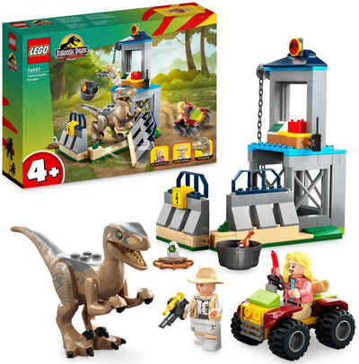 LEGO® Konstruktionsspielsteine Flucht des Velociraptors (76957), LEGO® Jurassic Park, (137 St), Made in Europe