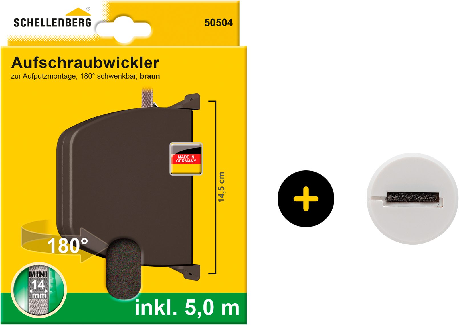 SCHELLENBERG Aufputz-Gurtwickler Aufschraubwickler für das Rollladensystem günstig online kaufen